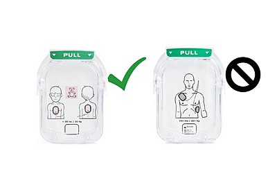 Veiligheidsmelding Philips M5072A SMART-defibrillatiecassette voor baby’s en kinderen