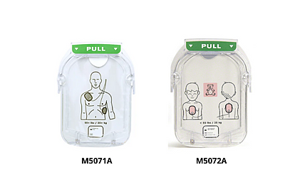 Veiligheidsmelding Philips HS1 AED elektroden M5071A en M5072A