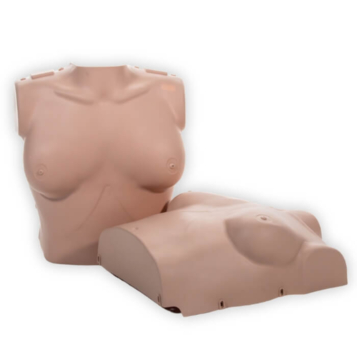 Prestan Vrouwelijk huid torso 2-pack (Donker) 